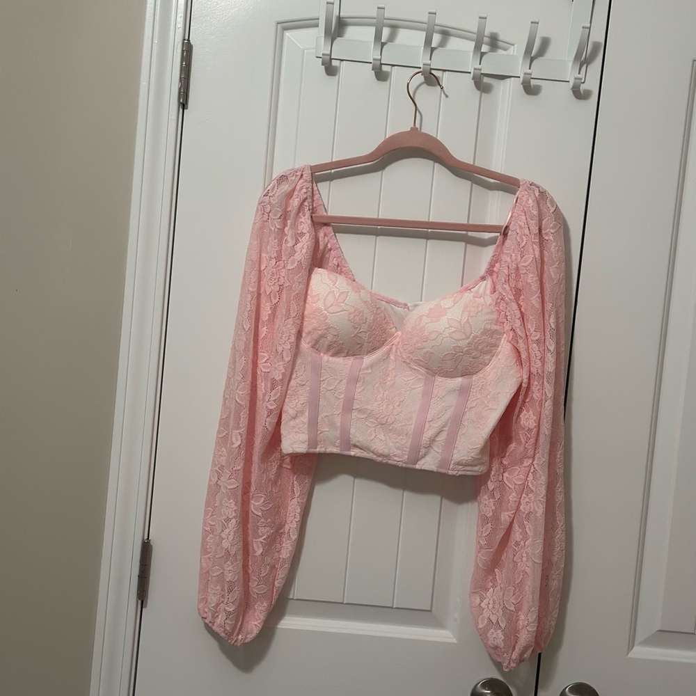 Francesca’s Balloon Sleeve Blouse